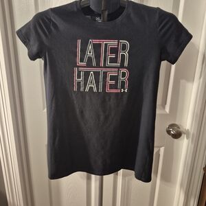 Fun Under Armour Youth Large Tee | 'Later Hater' Graphic - Trendy